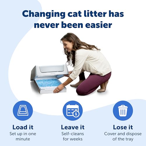 PetSafe ScoopFree Disposable Crystal Cat Litter Tray - Easy Cleaning Box - Refill Tray for Automatic Litter Box - Fresh Scent - 4.3 lb Bags - 6 Pack - Image 5