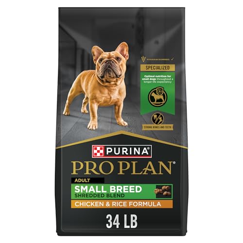 Purina Pro Plan Small Breed Dog Food Shredded Blend Chicken and Rice Formula With Guaranteed Live Probiotics - 34 lb. Bag - Image 2