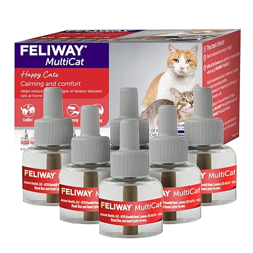 FELIWAY® MultiCat 6 x 30 Day Cat Calming Refills for Pheromone Diffuser, 6 x 48ml Value Pack- Helps Reduce Conflicts and Signs of Tension in Multi-Cat Households - Image 2