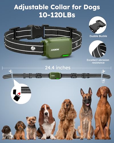 Jugbow Dog Shock Collar 2 Dogs (10-120Lbs) - 4200FT Dog Training Collar with Remote IPX7 Waterproof Electric Collar with 4 Training Modes, Security Lock, Rechargeable e-Collar for All Breeds, Sizes - Image 7