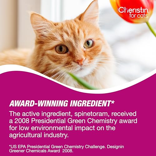 Cheristin Flea Treatment & Prevention for Cats | Fast acting topical flea treatment for cats over 1.8 lbs | 6 Count - Image 8