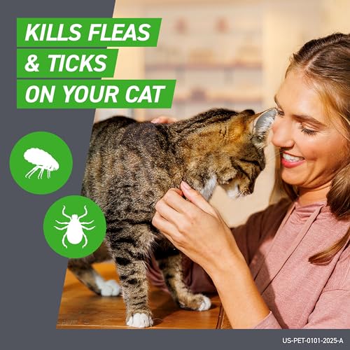 FRONTLINE Plus Flea & Tick Spot Treatment for Cat & Kitten (Green) Count of 8 - Image 4