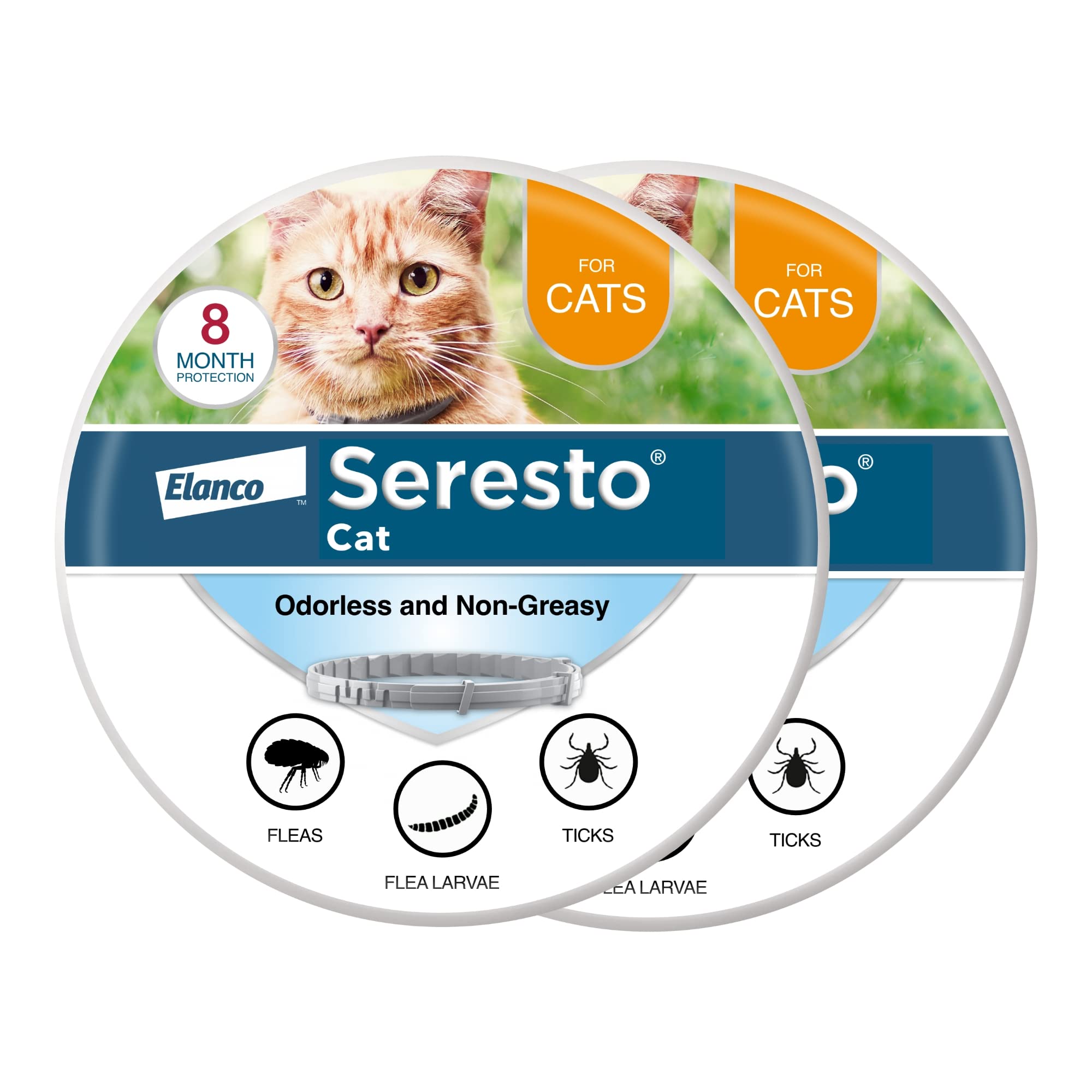 Seresto Cat Vet-Recommended Flea & Tick Treatment & Prevention Collar for Cats, 8 Months Protection | (Pack of 2) - Image 2