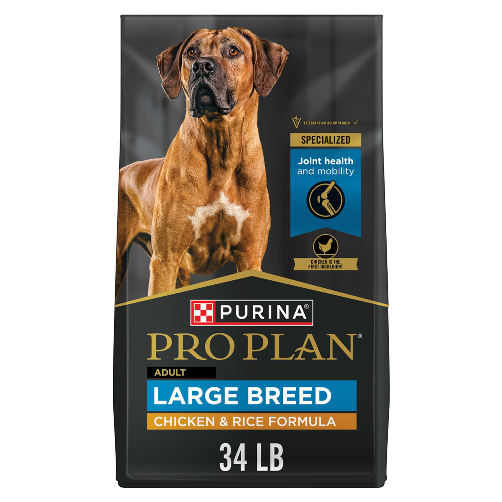 Purina Pro Plan High Protein, Digestive Health Large Breed Dog Food Dry, Chicken and Rice Formula - 34 lb. Bag - Image 1