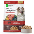 ULTIMATE PET NUTRITION Nutra Complete Freeze Dried Raw Dog Food, Veterinarian Formulated with Antioxidants, Prebiotics & Amino Acids (3 Pound, Beef) - Image 1