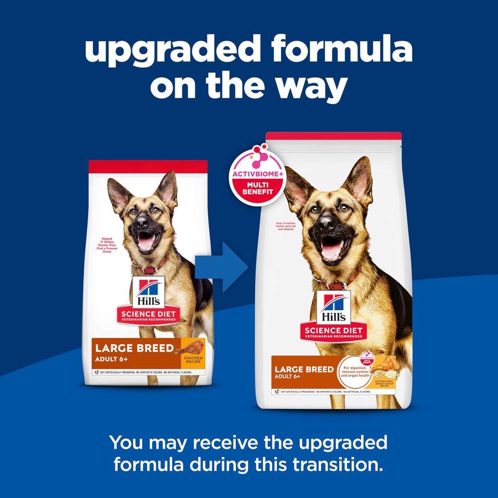 Hill's Science Diet Adult 6+ Large Breed Dry Dog Food, Chicken, 33 lb. Bag - Image 8